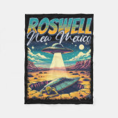 Roswell New Mexico 1947 Alien Abduction Ufo Crash Fleecedecke (Vorderseite)