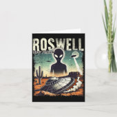 Roswell New Mexico 1947 Alien Abduction Ufo Crash Karte (Vorderseite)