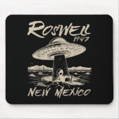 Roswell New Mexico 1947 Alien Abduction Ufo Crash Mousepad (Vorne)