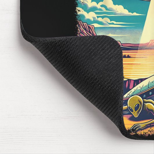 Roswell New Mexico 1947 Alien Abduction Ufo Crash Mousepad (Ecke)
