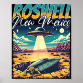 Roswell New Mexico 1947 Alien Abduction Ufo Crash Poster (Vorne)