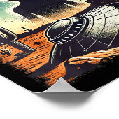 Roswell New Mexico 1947 Alien Abduction Ufo Crash Poster (Ecke)