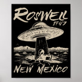 Roswell New Mexico 1947 Alien Abduction Ufo Crash Poster (Vorne)