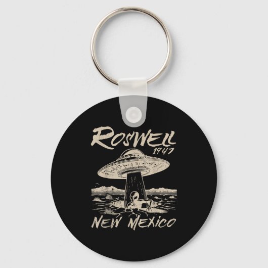 Roswell New Mexico 1947 Alien Abduction Ufo Crash Schlüsselanhänger (Vorderseite)