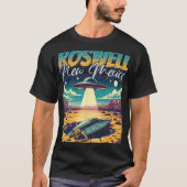 Roswell New Mexico 1947 Alien Abduction Ufo Crash T-Shirt (Vorderseite)