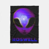 Roswell New Mexico Alien Fleecedecke (Vorderseite)