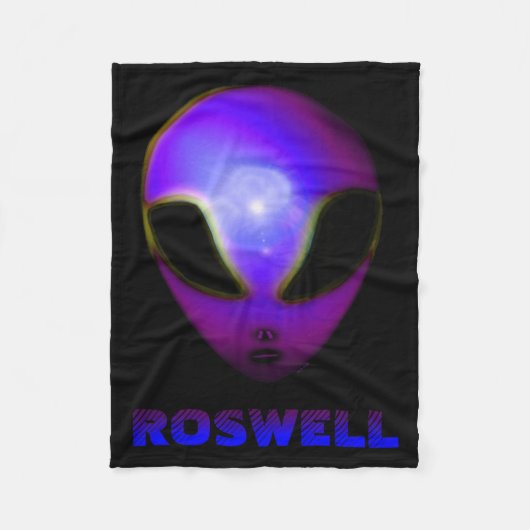Roswell New Mexico Alien Fleecedecke (Vorderseite)