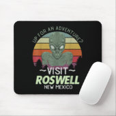 Roswell New Mexico Alien Head Funny Souvenir Quote Mousepad (Mit Mouse)