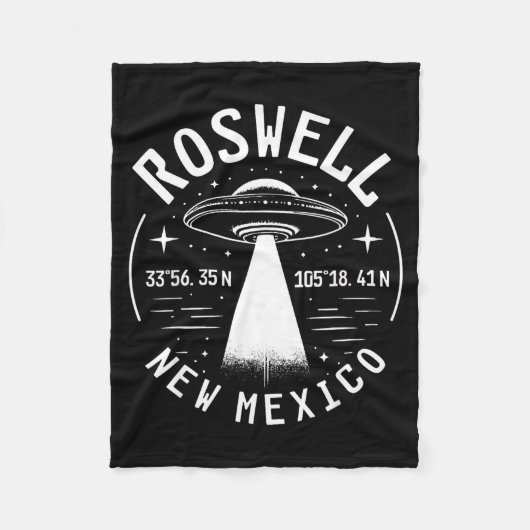 Roswell New Mexico Alien Ufo Area 51 Fleecedecke (Vorderseite)