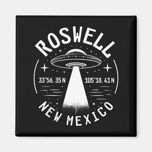 Roswell New Mexico Alien Ufo Area 51  Magnet (Vorne)