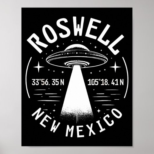 Roswell New Mexico Alien Ufo Area 51  Poster (Vorne)