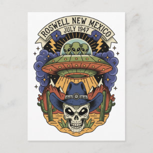 Roswell New Mexico Außerirdischer Postkarte