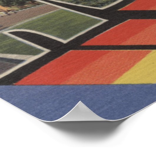 Roswell, New Mexico - Große Briefmarkenszenen Poster (Ecke)