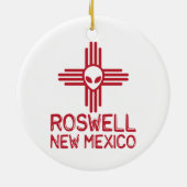 Roswell New Mexico Keramik Ornament (Hinten)