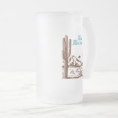 Roswell New Mexico Mattglas Bierglas (VorderseiteRechts)