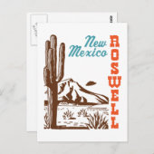 Roswell New Mexico Postkarte (Vorne/Hinten)