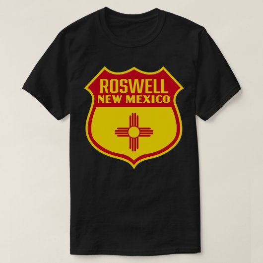 Roswell New Mexico Retail Flaggenschild Red T-Shirt (Design vorne)