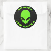 Roswell, New Mexico Runder Aufkleber (Tasche)