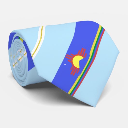 Roswell (New Mexico) Stadtflagge Neck Tie Krawatte (Gerollt)