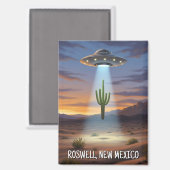 Roswell New Mexico UFO Magnet (Vorderseite/Rückseite)
