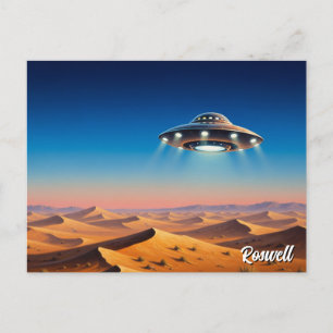 Roswell New Mexico UFO Postkarte
