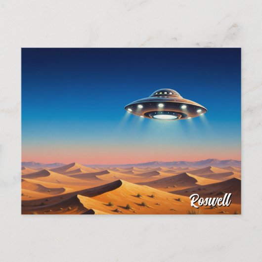 Roswell New Mexico UFO Postkarte (Vorderseite)