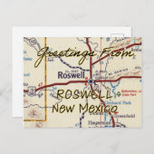 Roswell New Mexico Vintag Postkarte (Vorne/Hinten)