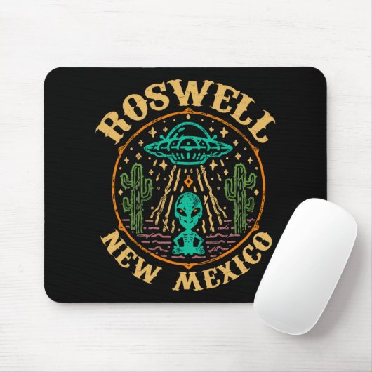 Roswell Nm 1947 - Funny Roswell Aviation New Mexic Mousepad (Mit Mouse)