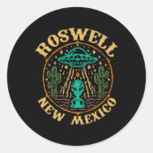 Roswell Nm 1947 - Funny Roswell Aviation New Mexic Runder Aufkleber (Vorderseite)