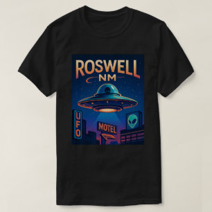 Roswell NM Retro UFO Alien - Männer/Frauen T - Shi T-Shirt