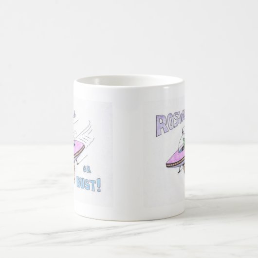 ROSWELL oder BUST! Mug Kaffeetasse (Mittel)
