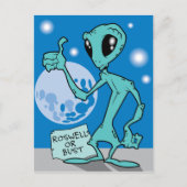 Roswell oder Bust Postkarte (Vorderseite)