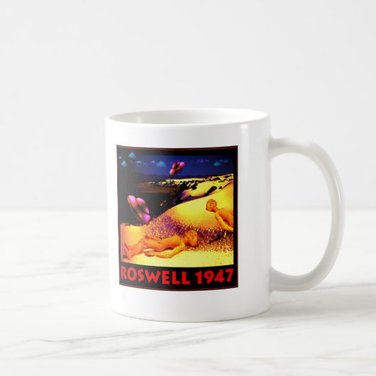 Roswell UFO-Abbruch 1947 Kaffeetasse (Rechts)