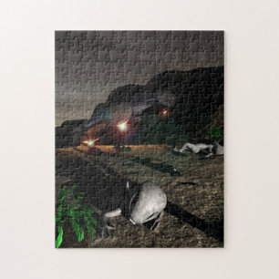 Roswell UFO-Abbruch nachts Puzzle