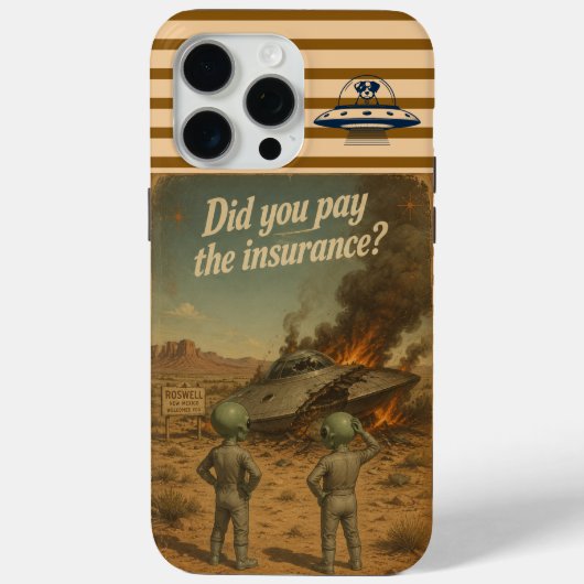Roswell UFO Case-Mate iPhone Hülle (Rückseite)