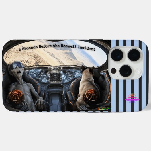 Roswell-UFO Case-Mate iPhone Hülle (Rückseite (Horizontal))