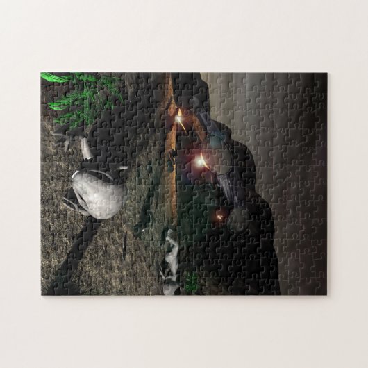 Roswell UFO Crash am Abend Puzzle (Horizontal)