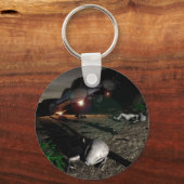 Roswell UFO Crash am Abend Schlüsselanhänger (Vorderseite)