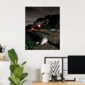 Roswell UFO Crash at Night Poster (Heimbüro)