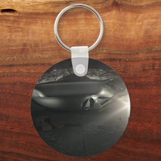 Roswell UFO Hangar Schlüsselanhänger (Vorderseite)