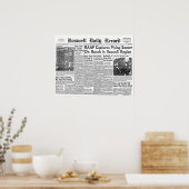 Roswell UFO Incident Newspaper Clipping Poster (Küche)