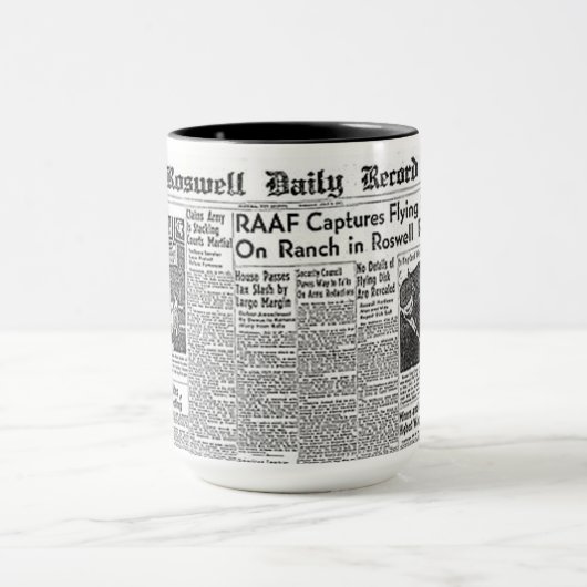 Roswell UFO-Vorfall Tasse (Zentrum)