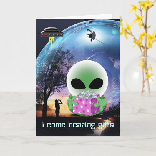 Roswell Witze Karte (Gelbe Blume)