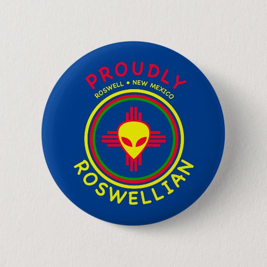 Roswellian Round Button (Vorderseite)