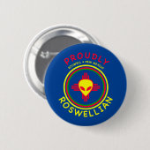Roswellian Round Button (Vorne & Hinten)