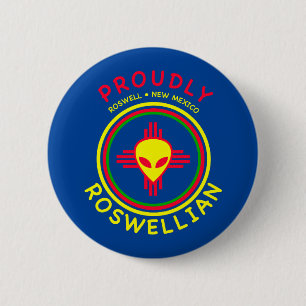 Roswellian Round Button