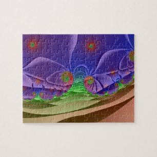 Roswellische Landschaft   Rainbow Fraktal Art Puzzle