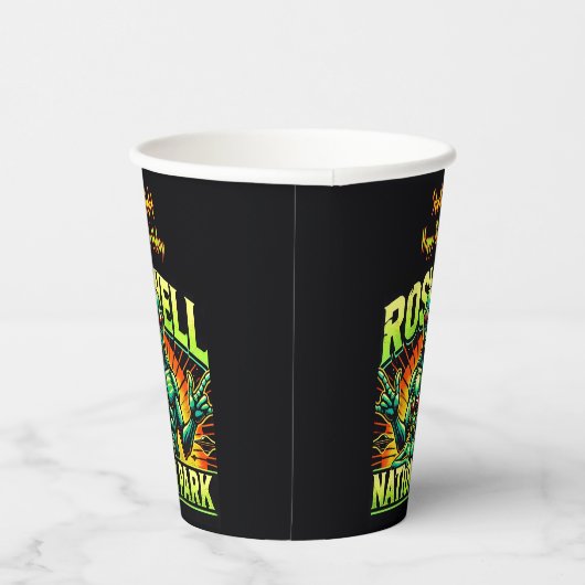 Roswells Alien Encounter Park wartet auf Sie! Pappbecher (Rechts)