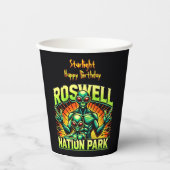 Roswells Alien Encounter Park wartet auf Sie! Pappbecher (Vorderseite)
