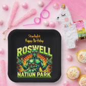 Roswells Alien Encounter Park wartet auf Sie! Pappteller (Party)